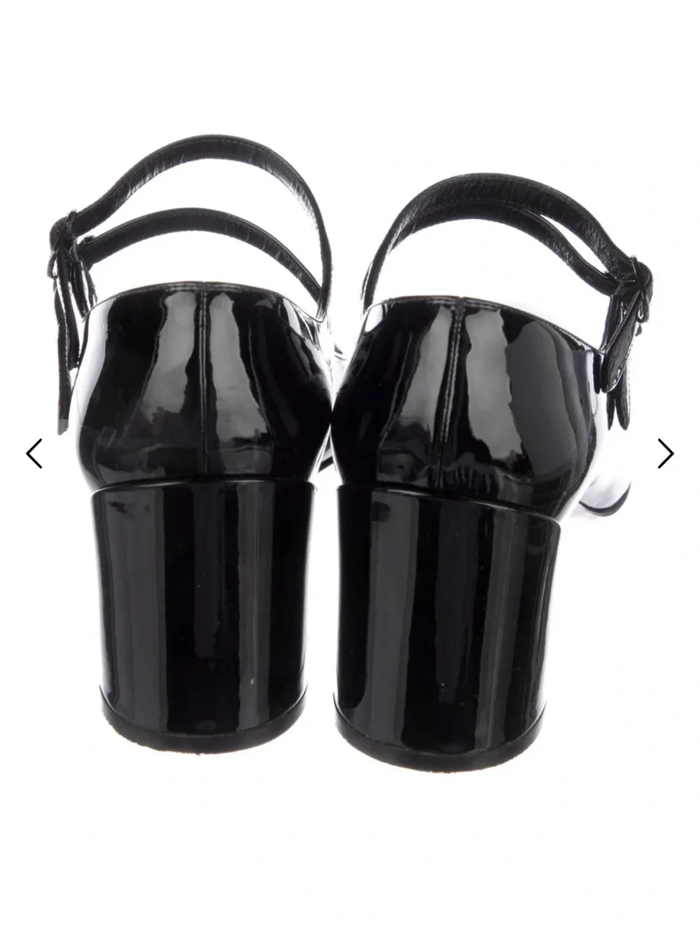 Miss Jane Christian Louboutin black patent mary Jane heels 9.5